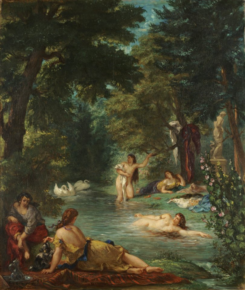 Eugène Delacroix - Les baigneuses (1854)