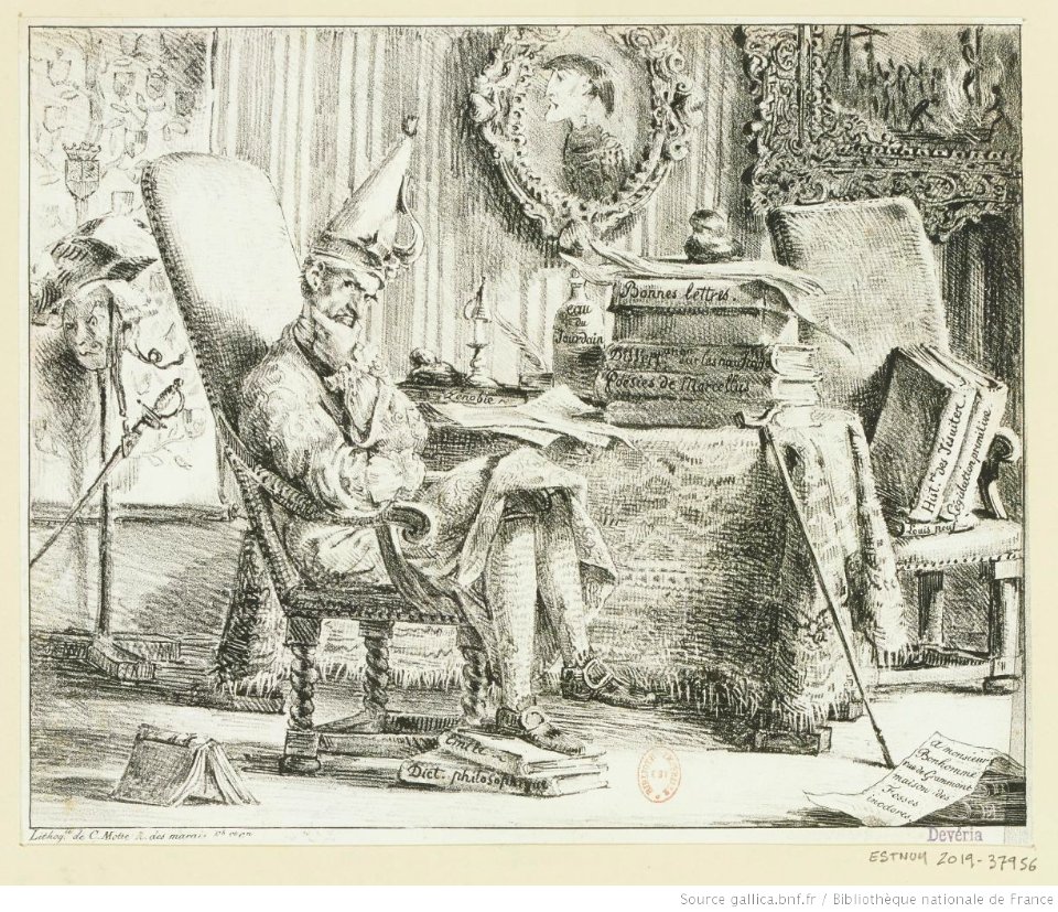 Delacroix - Un bonhomme de lettres en méditation, btv1b104618593