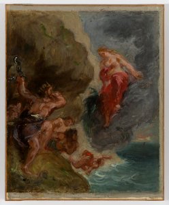 Delacroix - Winter Juno and Aeolus, 1856