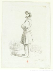 Delacroix - Un Seigneur du temps de François Ier, 1er état, btv1b10029889r