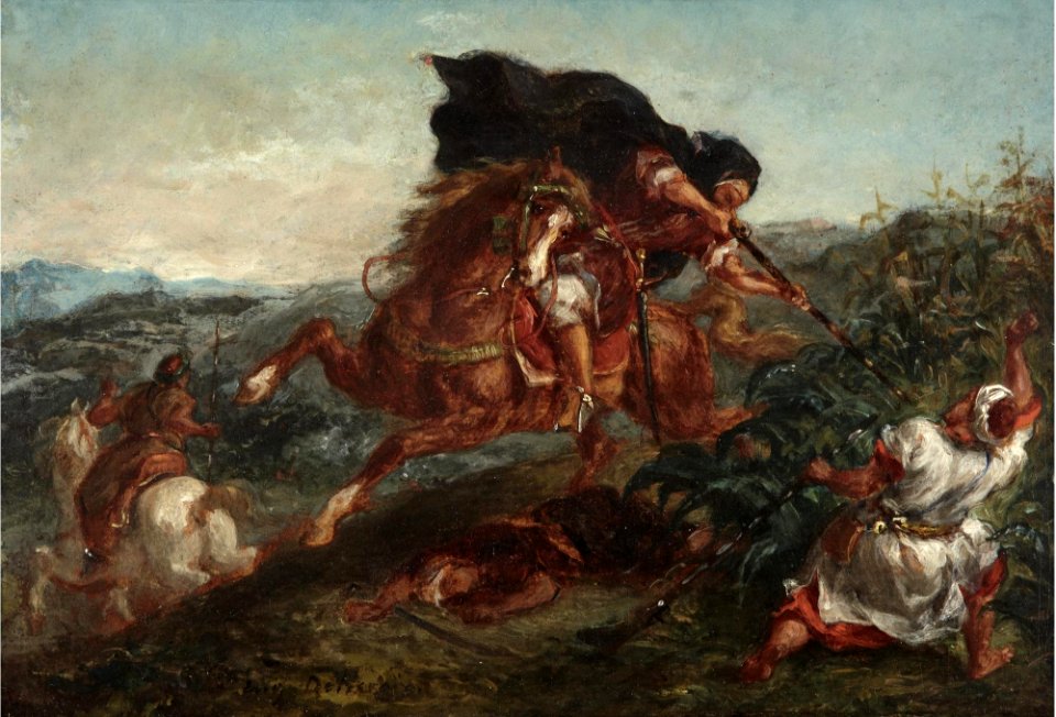 Eugène Delacroix - Le Combat