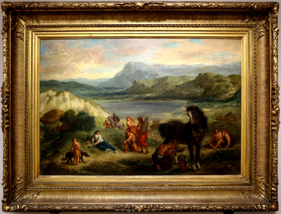 Eugène delacroix, ovidio tra gli sciti, 1859