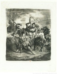 Delacroix - Weislingen attaqué par les gens de Goetz, btv1b10029851x