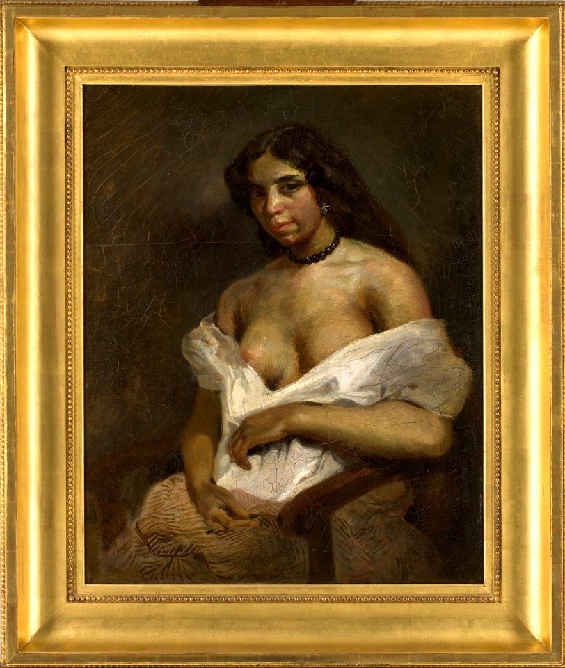 Delacroix - Étude d'après le modèle Aspasie, Vers 1824