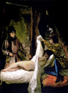 Delacroix, Eugène Ferdinand Victor - Louis d'Orléans Showing his Mistress - 1825-26