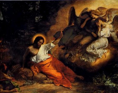Christ in the Garden of Olives by Eugène Delacroix