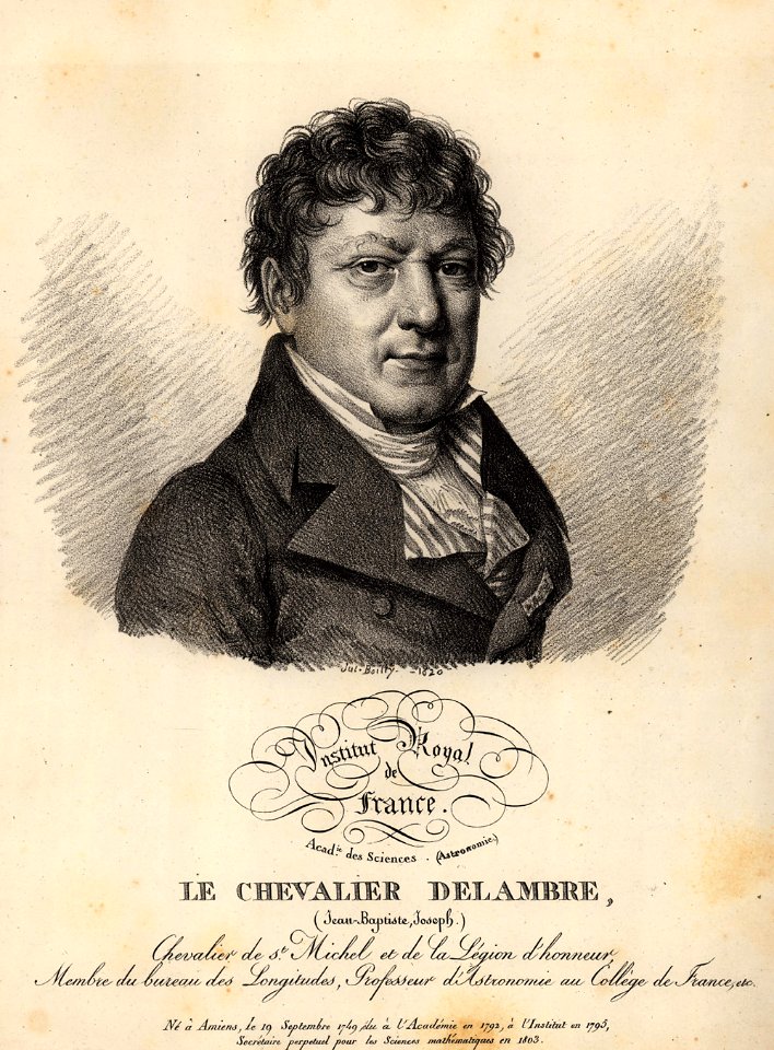 Delambre Jean Baptiste Joseph Dibner coll smithsonian SIL14-D2-17a