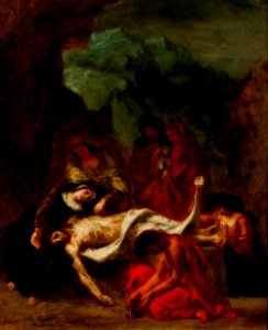 The Entombment by Eugène Delacroix, Phoenix Art Museumt