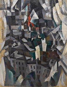 Robert Delaunay - The City - 1911 - Solomon R. Guggenheim Museum. Free illustration for personal and commercial use.