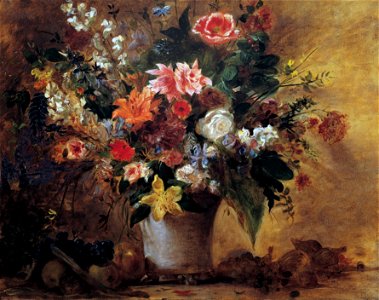 Eugène Delacroix - Nature morte de fleurs (ca. 1834)