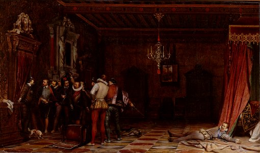 Delaroche - Assassinat du duc de Guise (Musée Condé)