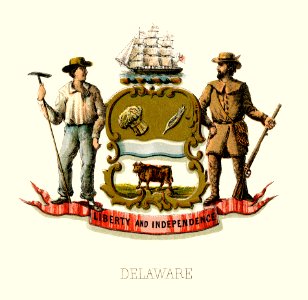 Delaware state coat of arms (1876, restored TIF)