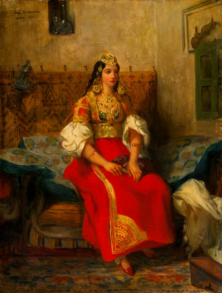Eugène Delacroix - Juive de Tanger en costume d'appart