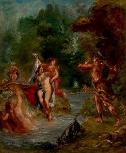 Eugène Delacroix - Four Seasons, Summer - Diana surprised by Actaeon (MASP)