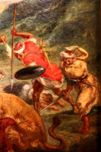 Eugène delacroix, caccia al leone, 1860-61, 05