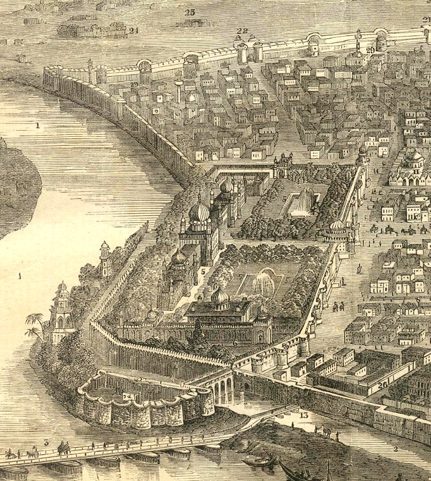 Delhi-red-fort-extracted-from-delhi-lond-illust-1858