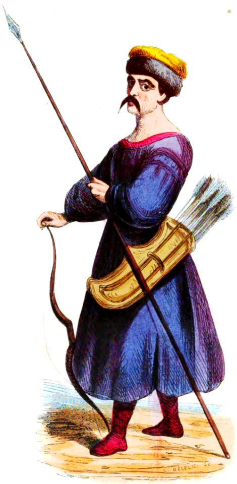 Delelie. Kalḿouk. Auguste Wahlen. Moeurs, usages et costumes de tous les peuples du monde. 1843