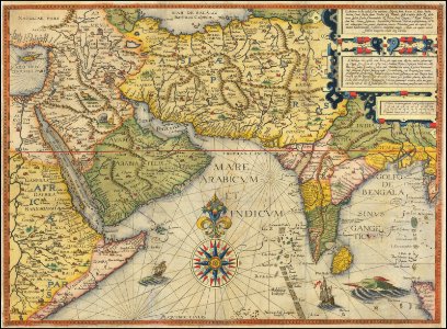 Deliniantur in hac tabula, Orae maritimae Abexiae, freti Mecani, al. Maris Rubri, Arabiae Freti Mecani, al Maris Rubri, Arabiae, Ormi, Persiae, Supra Sindam usque