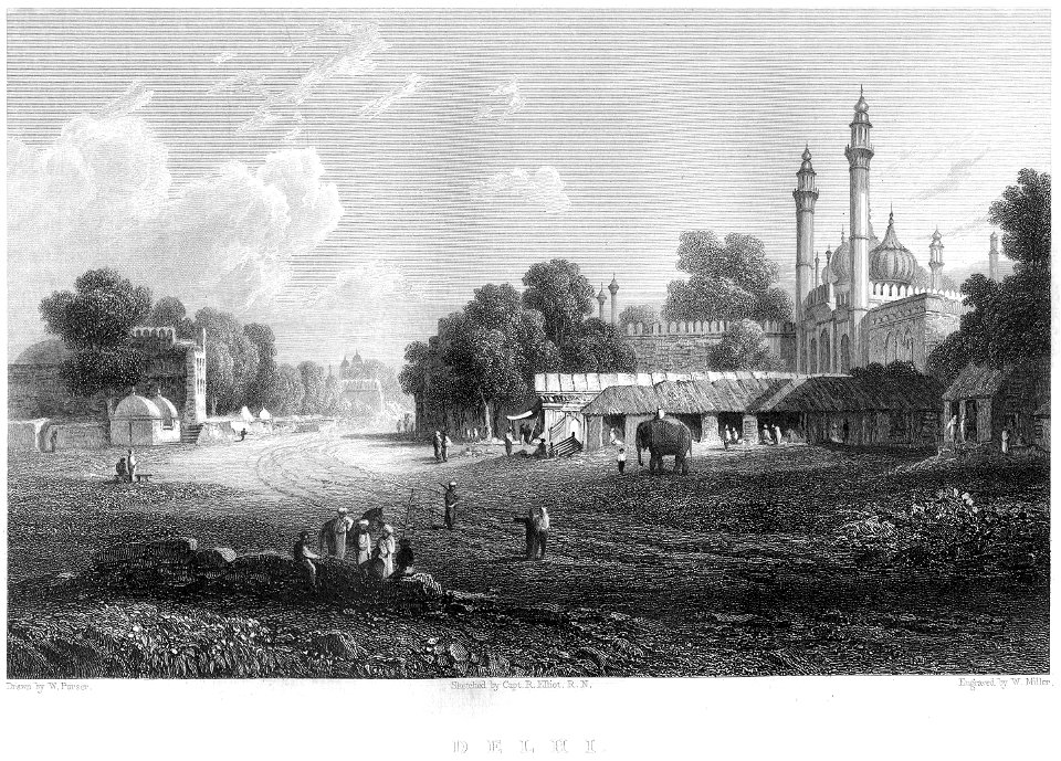 Delhi engraving by William Miller after W Purser