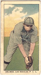 Delmas, Los Angeles Team, baseball card portrait LCCN2008676990
