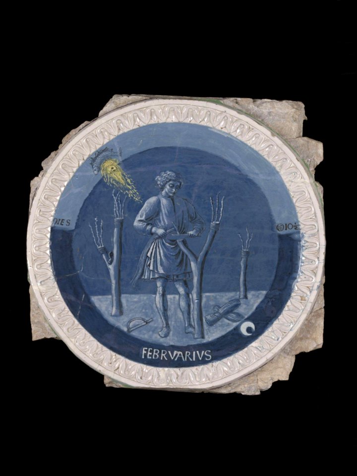 Della Robbia - February, ca. 1450-1456, 7633-1861