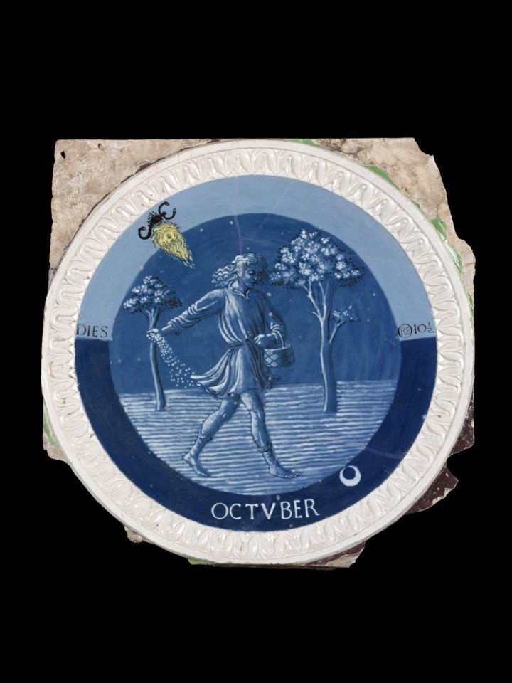 Della Robbia - October, ca. 1450-1456, 7641-1861