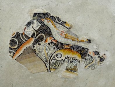Delos Museum Mosaik Vogel 01