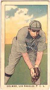 Delmas, Los Angeles Team, baseball card portrait LCCN2008676990