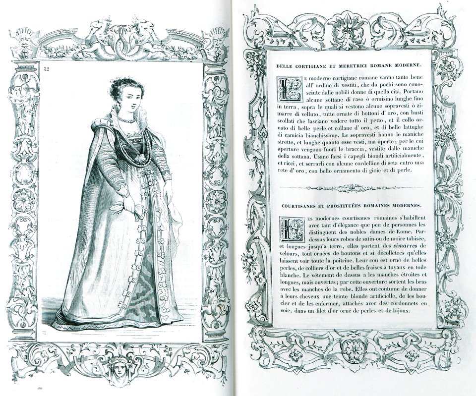 Delle cortigiane et meretrici Romane moderne - Vecellio Cesare - 1860