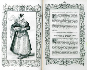 Delle donzelle contadine et artigiane di Parma - Vecellio Cesare - 1860