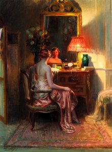 Delphin Enjolras - Le Boudoir. Free illustration for personal and commercial use.