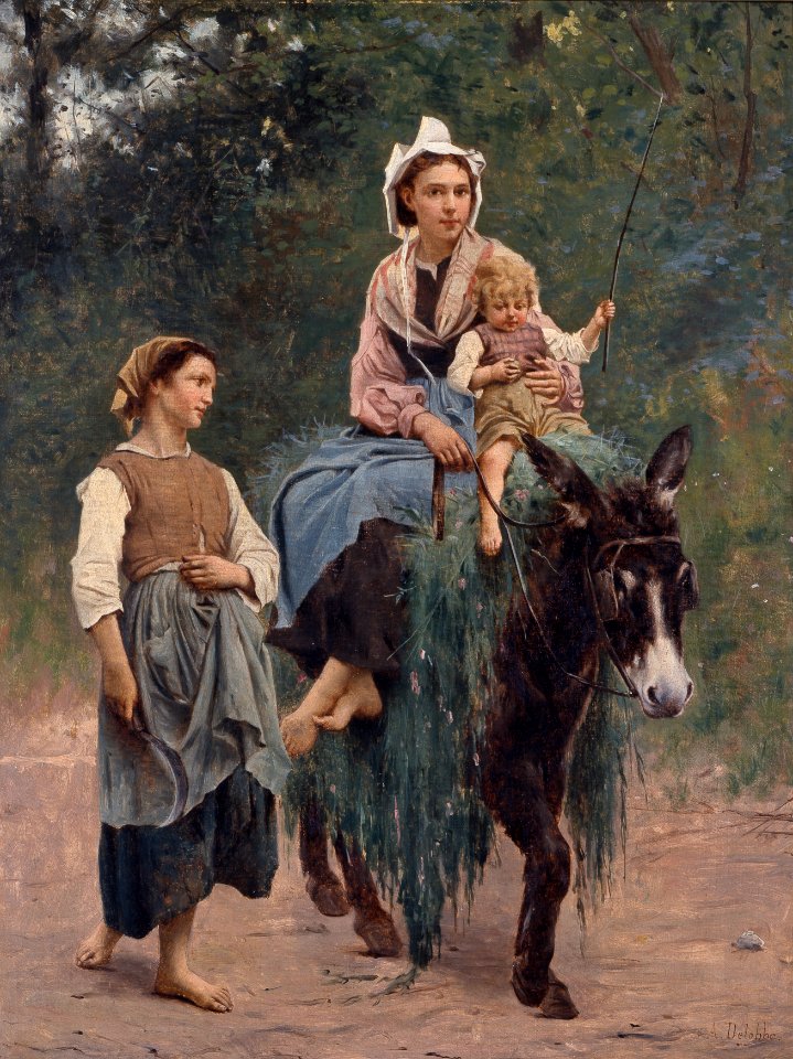 François Alfred Delobbe - Italian Peasant Family - 55.21 - Indianapolis Museum of Art