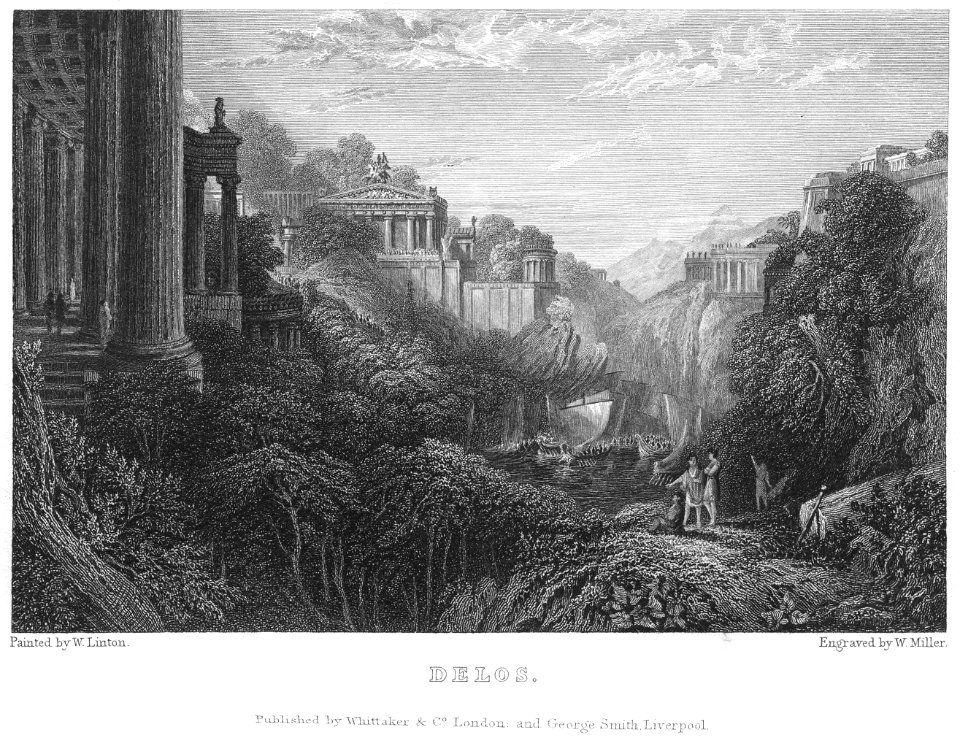 Delos engraving by William Miller after W Linton