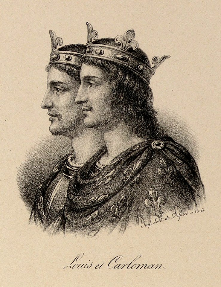 Delpech - Louis III and Carloman II