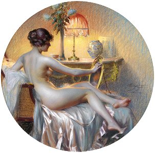 Delphin Enjolras - Boudoir. Free illustration for personal and commercial use.