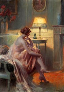 Delphin Enjolras - Le Boudoir 03. Free illustration for personal and commercial use.