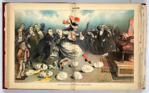 Democracy's disastrous egg-dance - J. Keppler. LCCN2012645191
