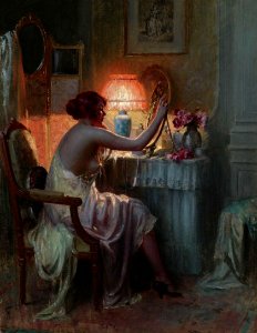 Delphin Enjolras - Le Boudoir 02. Free illustration for personal and commercial use.