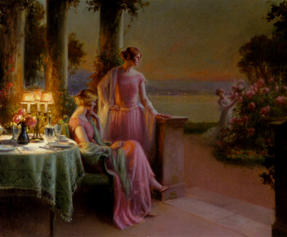 Delphin Enjolras - Elegant ladies taking tea