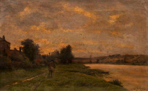 Man by a River by Hippolyte Camille Delpy, 1907