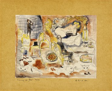 Charles Demuth - Count Muffat Discovers Nana with the Marquis de Chouard - BF1071 - Barnes Foundation