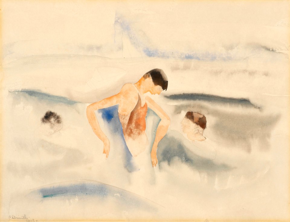 Charles Demuth - Three Figures in Water - BF1041 - Barnes Foundation