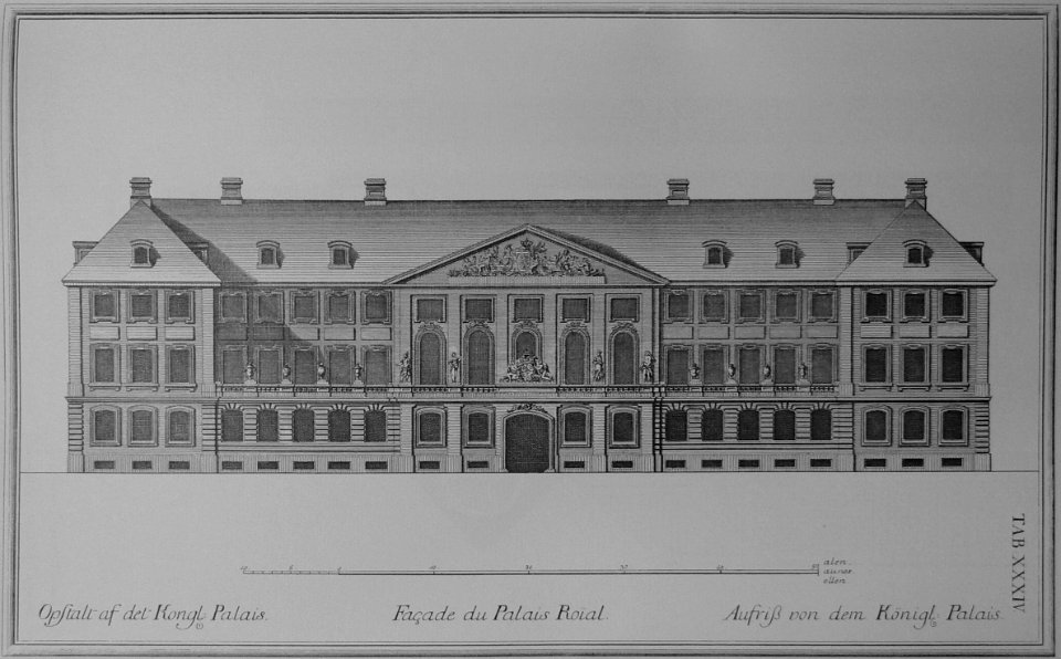 Den danske Vitruvius 1 tab034 - Opstalt af det Kongl Palais