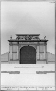 Den danske Vitruvius 1 tab006 - Grundtegning og Opstalt af Österport