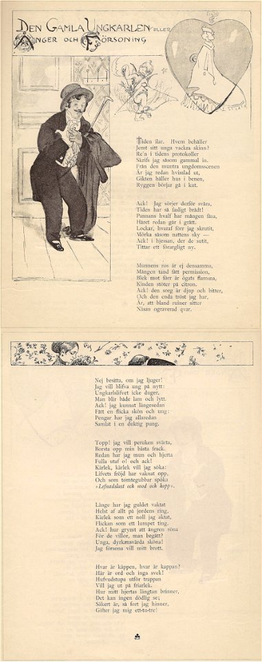 Den Gamla Ungkarlen Sehlstedt Ill av Carl Larsson