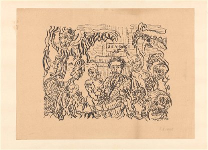 Demons Teasing me, print by James Ensor, 1895, Prints Department, Royal Library of Belgium, S. II 131195