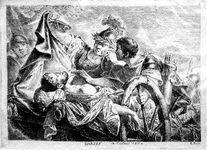 Den Leichnam des Darius