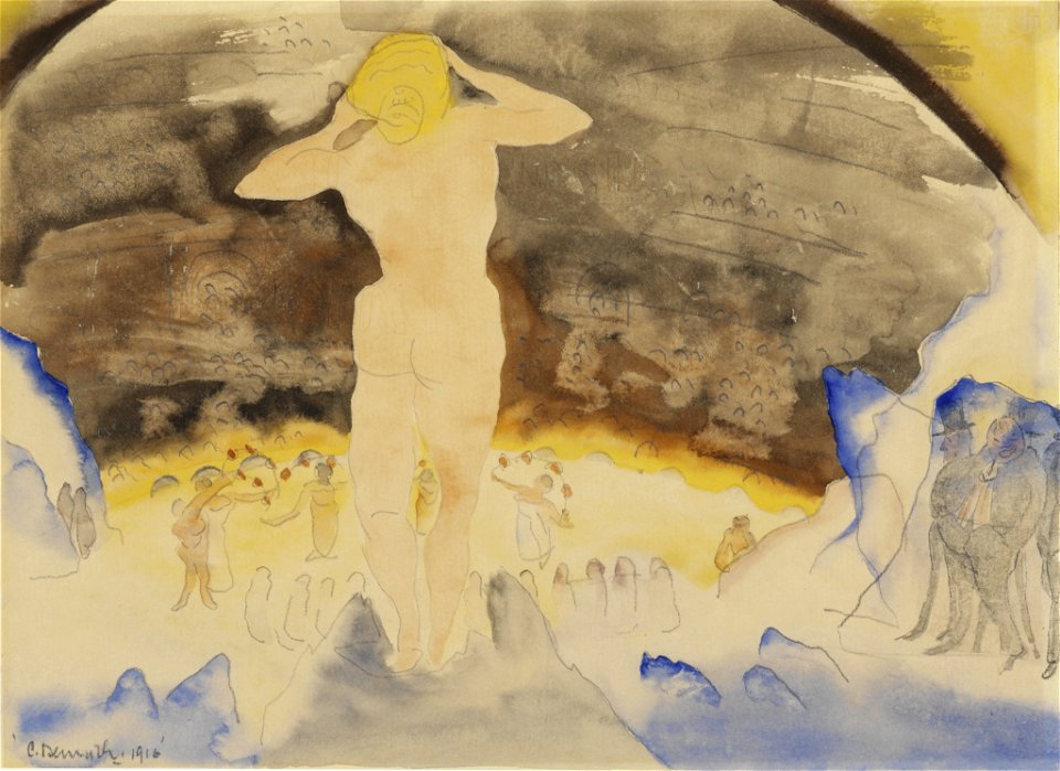 Charles Demuth - Count Muffat's First View of Nana at the Theatre - BF1074 - Barnes Foundation