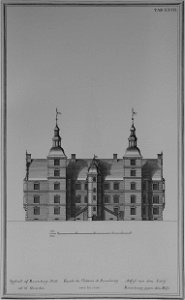 Den danske Vitruvius 1 tab027 - Opstalt af Rosenborg Slott ud til Gaarden