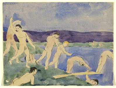 Twelve Nude Boys at the Beach by Charles Demuth
